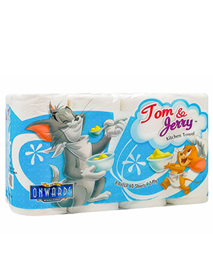Onwards - Tom & Jerry Kitchen Towel <br/>8 Rolls X 60 Sheets